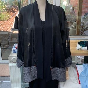 Kimono Jacket with Antique Kimono Trim